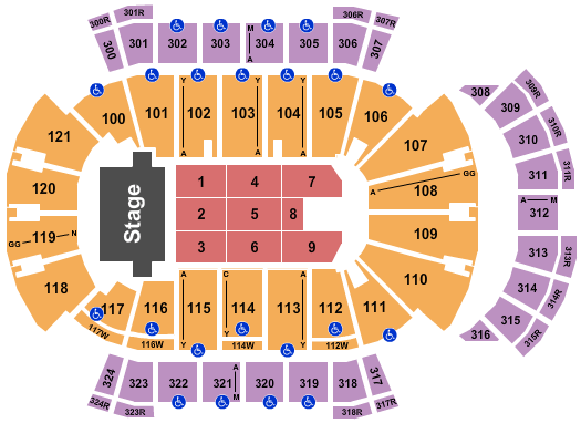 VyStar Veterans Memorial Arena Kevin Gates Seating Chart